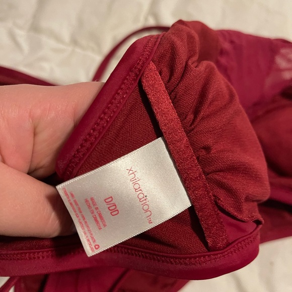 Maroon lace swim suit - Picture 3 of 4